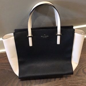 Black and Cream Kate Spade Bag